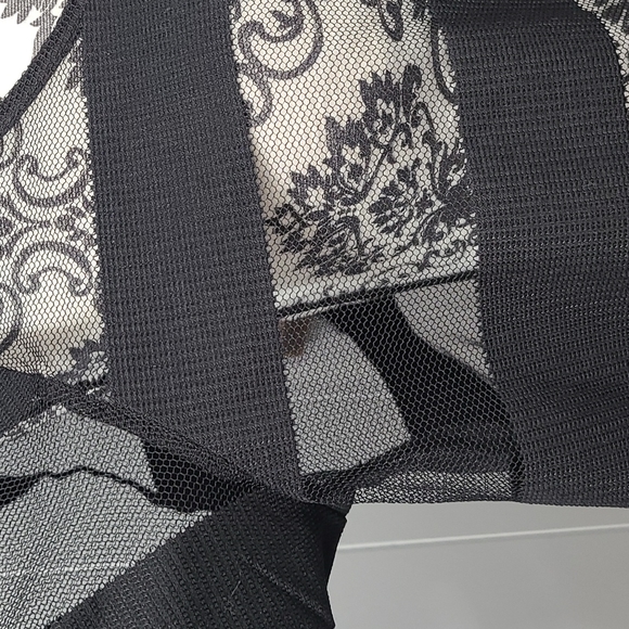 BCBGeneration Mesh Striped Top - Picture 5 of 9